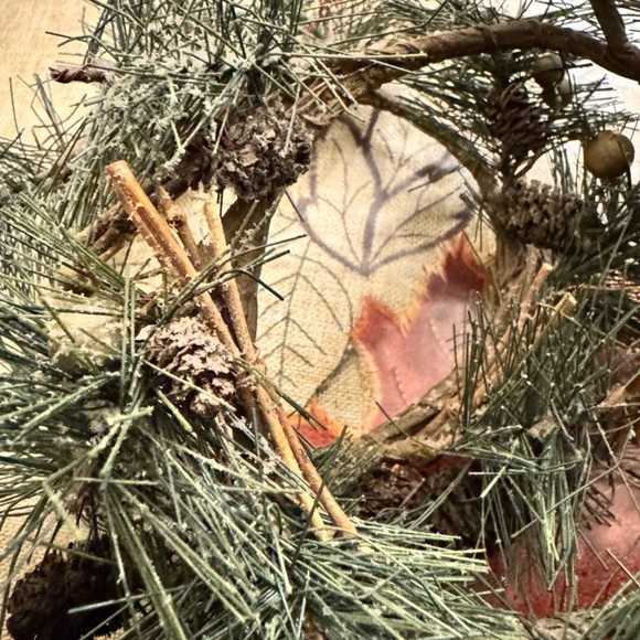 Mini 5” Wreaths Candle Rings Set - Picture 7 of 8